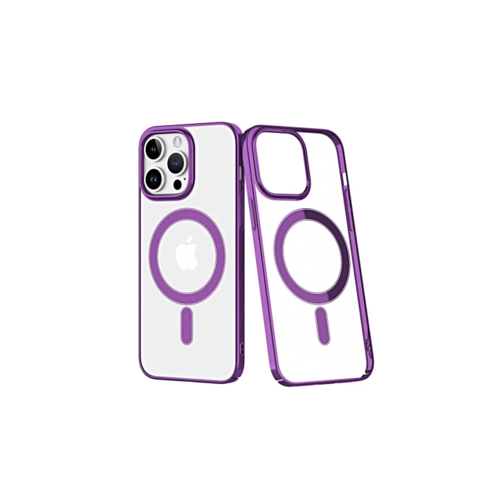 BFS  iPhone 14 Pro Kılıf Element Magneticsafe Sert Kapak - Mor