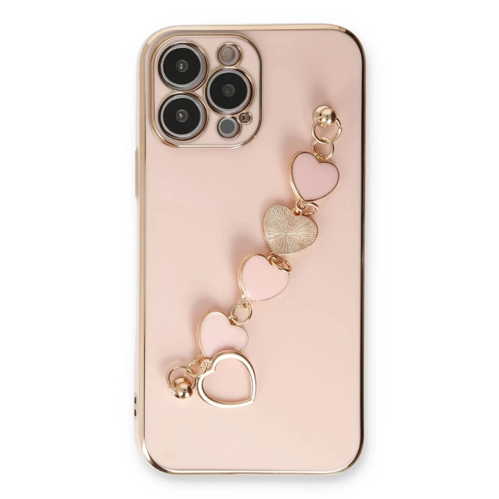 BFS  iPhone 14 Pro Kılıf Esila Silikon - Pudra