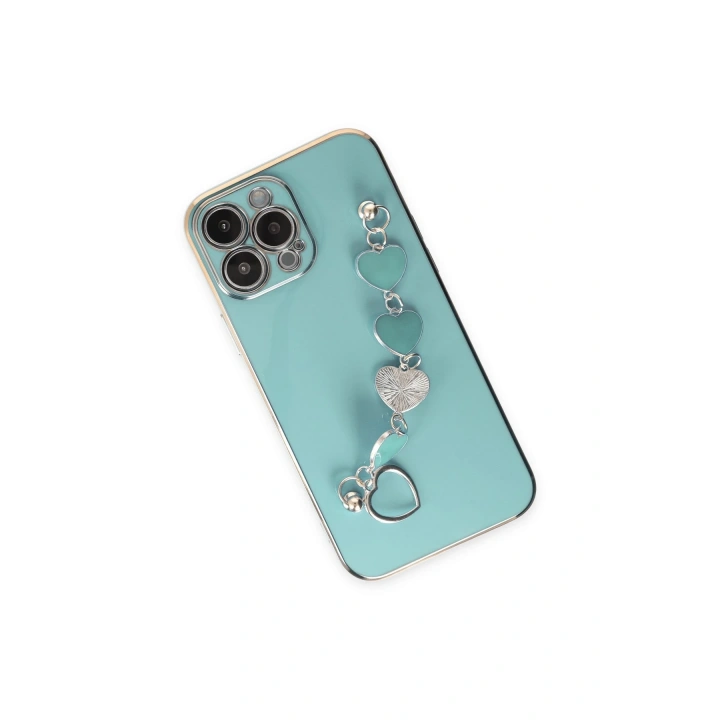 BFS  iPhone 14 Pro Kılıf Esila Silikon - Su Yeşili