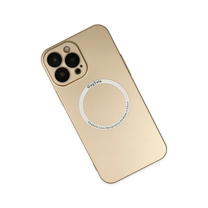 BFS  iPhone 14 Pro Kılıf Jack Magneticsafe Lens Silikon - Gold