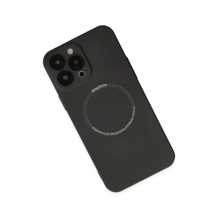 BFS  iPhone 14 Pro Kılıf Jack Magneticsafe Lens Silikon - Siyah