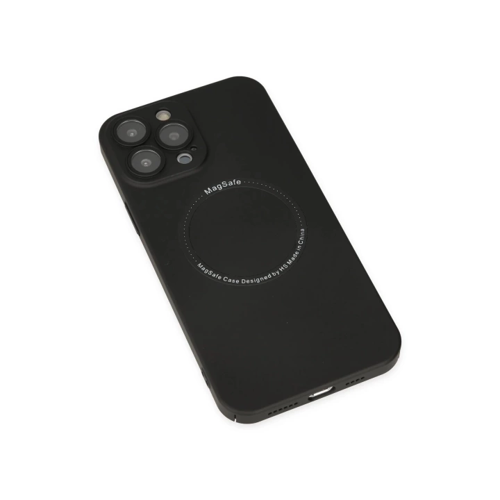 BFS  iPhone 14 Pro Kılıf Jack Magneticsafe Lens Silikon - Siyah