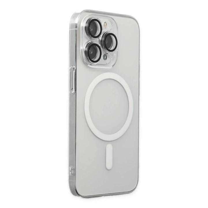 BFS  iPhone 14 Pro Kılıf Kaou Magneticsafe Slim Kapak - Şeffaf