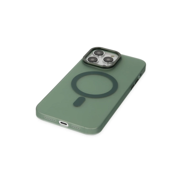 BFS  iPhone 14 Pro Kılıf Lodos Magneticsafe Mat Kapak - Köknar Yeşili