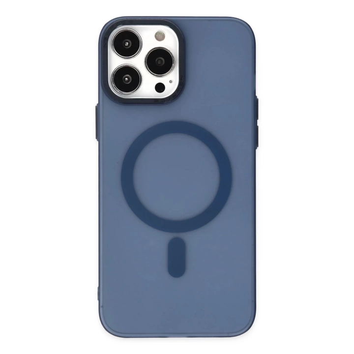BFS  iPhone 14 Pro Kılıf Lodos Magneticsafe Mat Kapak - Mavi