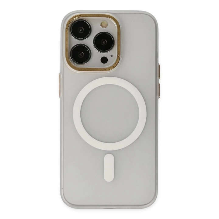 BFS  iPhone 14 Pro Kılıf Lodos Magneticsafe Mat Kapak - Şeffaf