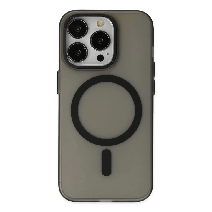 BFS  iPhone 14 Pro Kılıf Lodos Magneticsafe Mat Kapak - Siyah