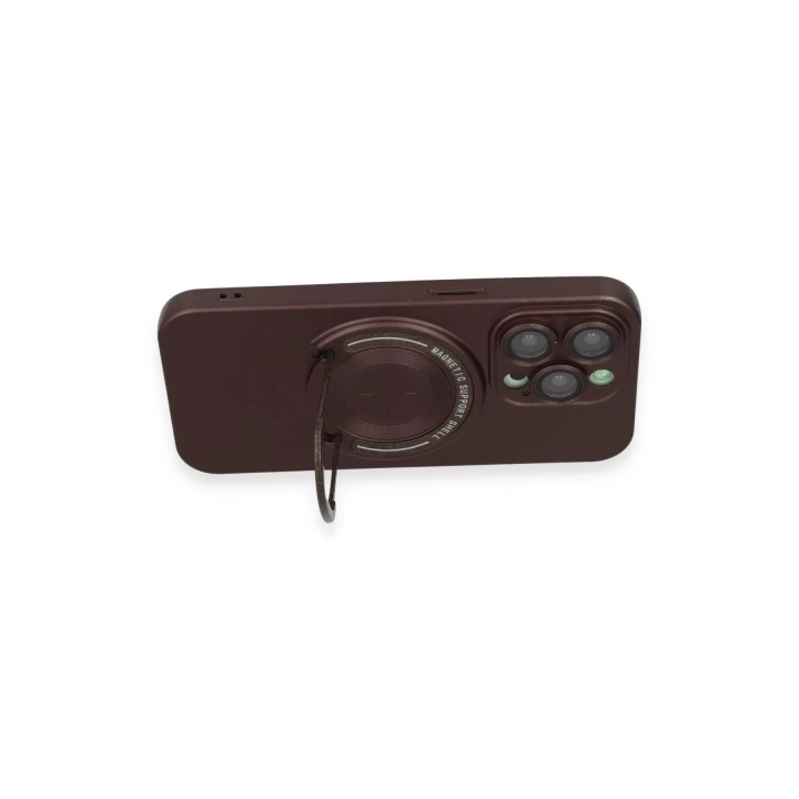 BFS  iPhone 14 Pro Kılıf Lukka Magneticsafe Kapak - Kahverengi