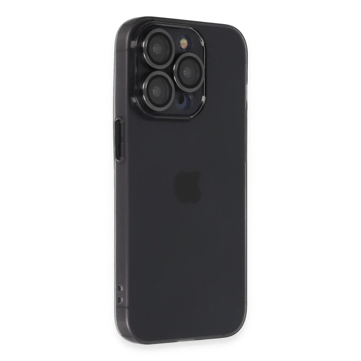 BFS  iPhone 14 Pro Kılıf Luko Lens Silikon - Siyah