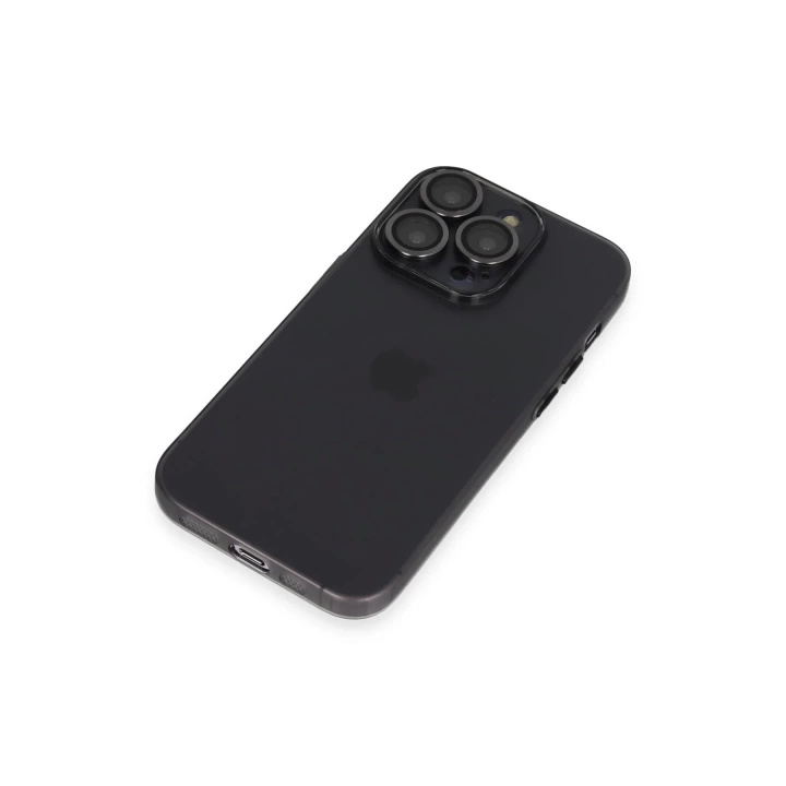 BFS  iPhone 14 Pro Kılıf Luko Lens Silikon - Siyah