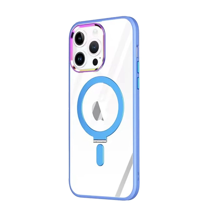 BFS  iPhone 14 Pro Kılıf  Magneticsafe Standlı Kapak - Sierra Blue