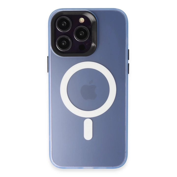 BFS  iPhone 14 Pro Kılıf Mateks Magsafe Kapak - Sierra Blue