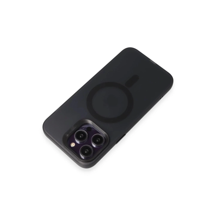 BFS  iPhone 14 Pro Kılıf Mateks Magsafe Kapak - Siyah