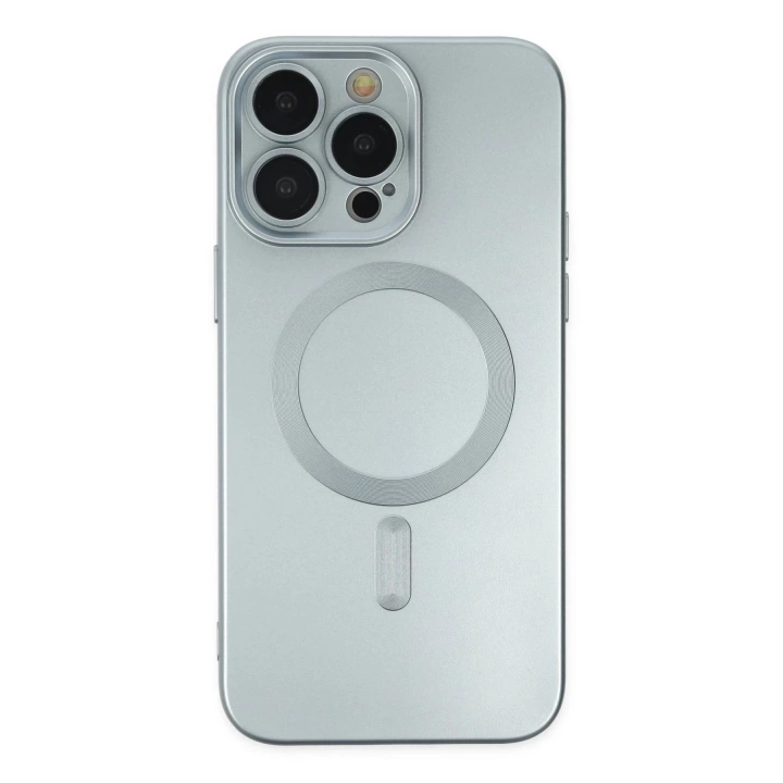 BFS  iPhone 14 Pro Kılıf Moshi Lens Magneticsafe Silikon - Sierra Blue