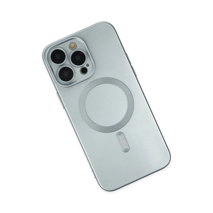 BFS  iPhone 14 Pro Kılıf Moshi Lens Magneticsafe Silikon - Sierra Blue