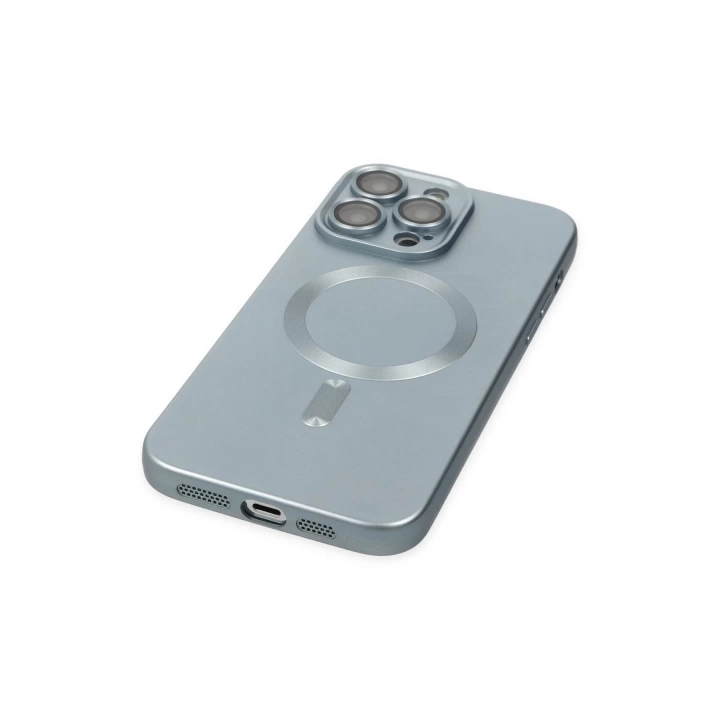 BFS  iPhone 14 Pro Kılıf Moshi Lens Magneticsafe Silikon - Sierra Blue