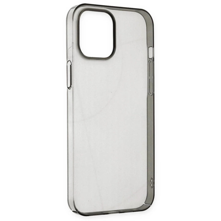 BFS  iPhone 14 Pro Kılıf Pc Sert Şeffaf Kapak - Siyah