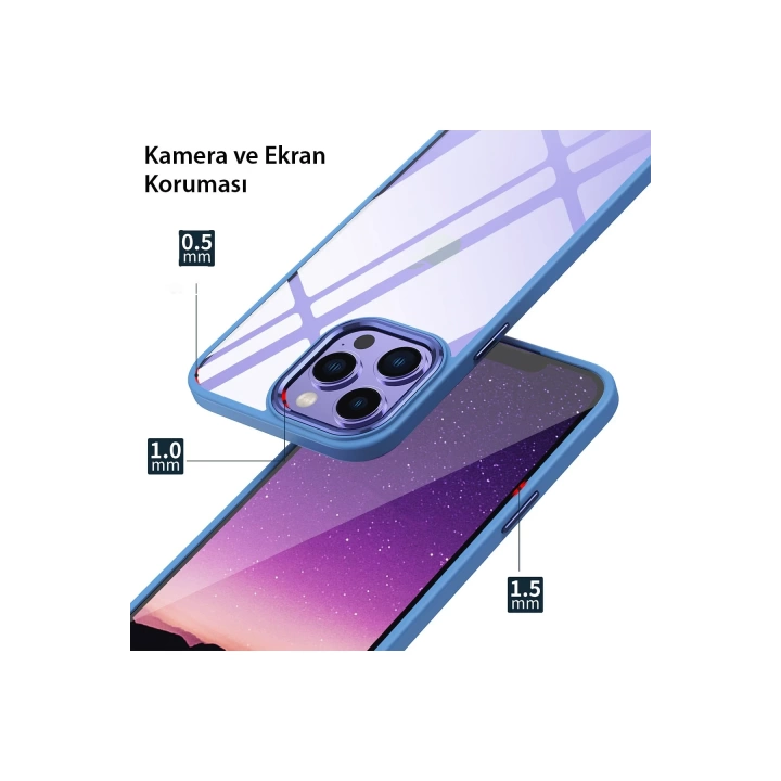 BFS  iPhone 14 Pro Kılıf Power Silikon - Koyu Yeşil