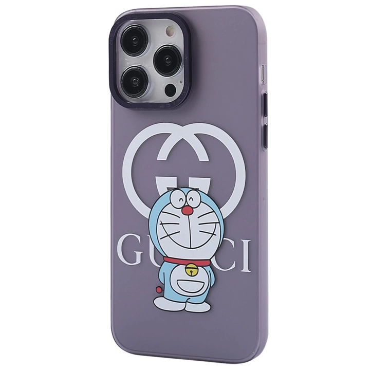 BFS  iPhone 14 Pro Kılıf Prada Desenli Kapak - Prada Mor - 3