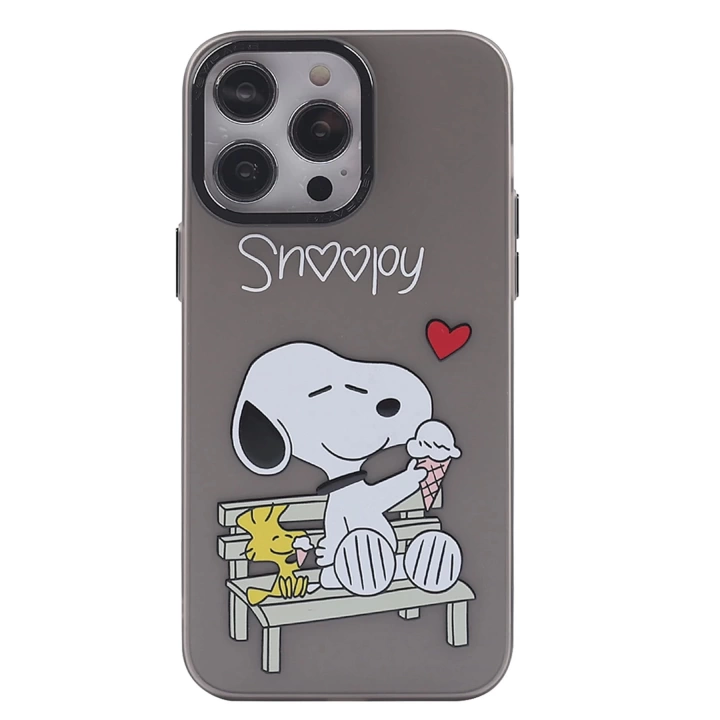 BFS  iPhone 14 Pro Kılıf Prada Desenli Kapak - Prada Siyah - 2