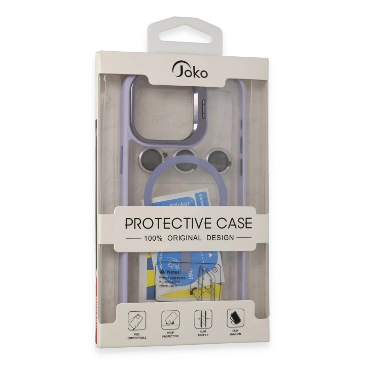 BFS iPhone 14 Pro Kılıf Roblox Lens Magsafe Standlı Kapak - Lacivert