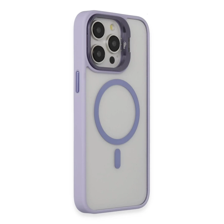 BFS  iPhone 14 Pro Kılıf Roblox Lens Magsafe Standlı Kapak - Lila