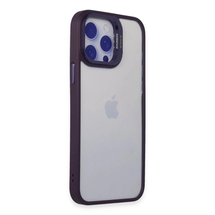 BFS  iPhone 14 Pro Kılıf Roblox Lens Standlı Kapak - Derin Mor