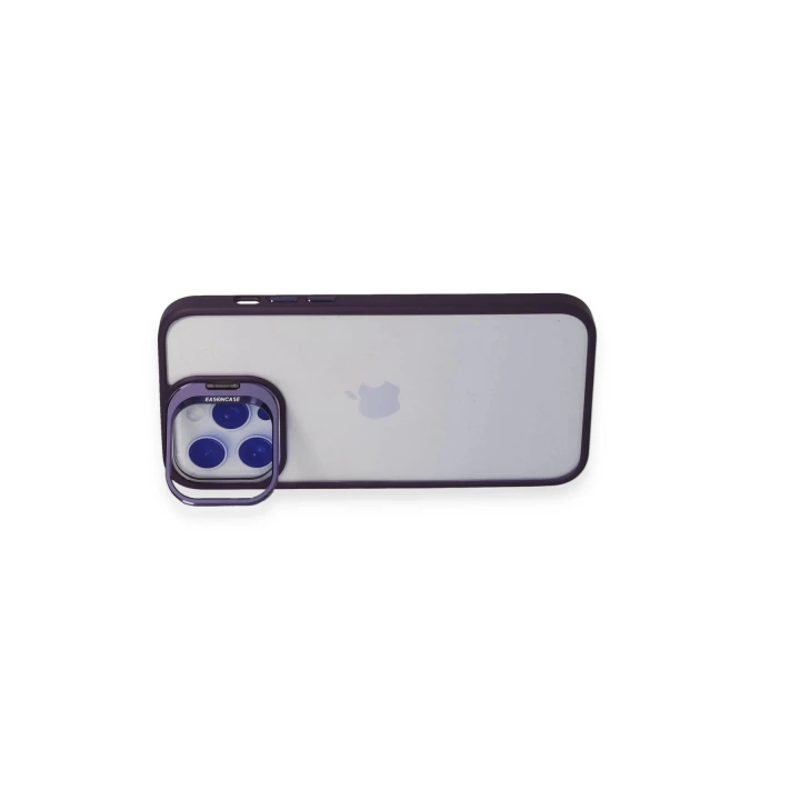 BFS  iPhone 14 Pro Kılıf Roblox Lens Standlı Kapak - Derin Mor