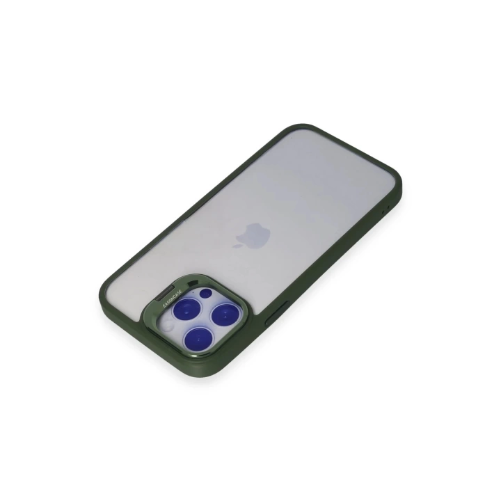 BFS  iPhone 14 Pro Kılıf Roblox Lens Standlı Kapak - Koyu Yeşil