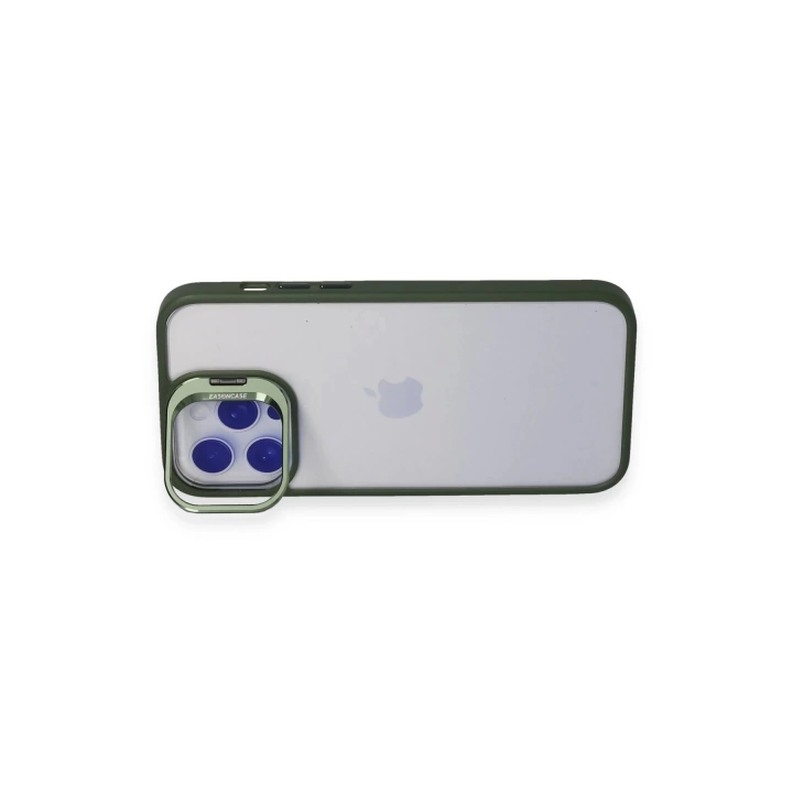 BFS  iPhone 14 Pro Kılıf Roblox Lens Standlı Kapak - Koyu Yeşil