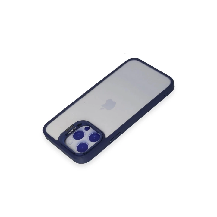 BFS  iPhone 14 Pro Kılıf Roblox Lens Standlı Kapak - Lacivert