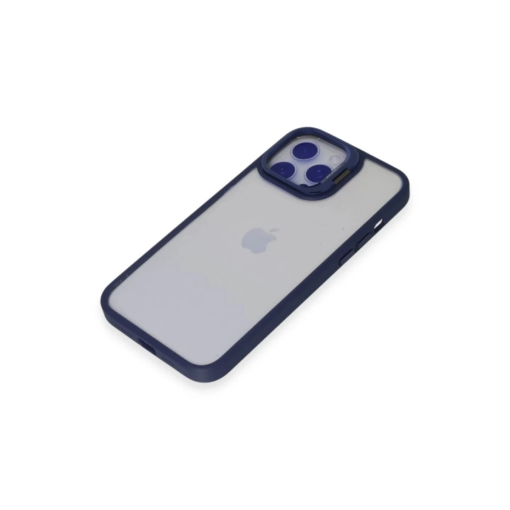 BFS  iPhone 14 Pro Kılıf Roblox Lens Standlı Kapak - Lacivert