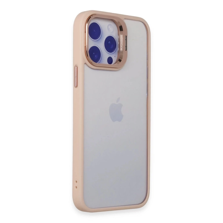 BFS  iPhone 14 Pro Kılıf Roblox Lens Standlı Kapak - Pudra