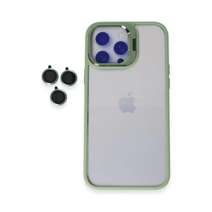 BFS  iPhone 14 Pro Kılıf Roblox Lens Standlı Kapak - Yeşil
