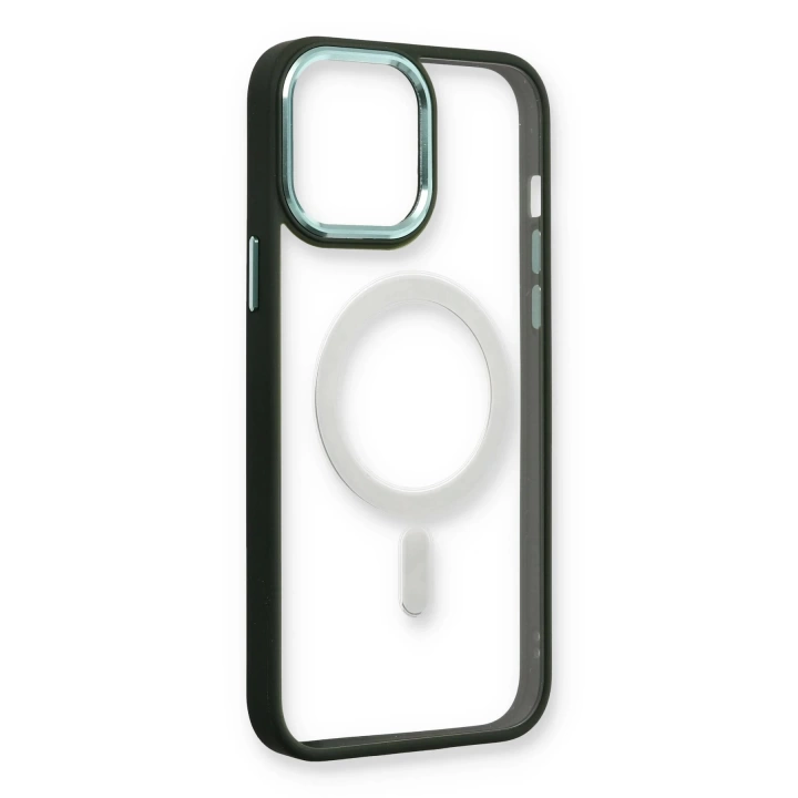 BFS  iPhone 14 Pro Kılıf Room Magneticsafe Silikon - Köknar Yeşili