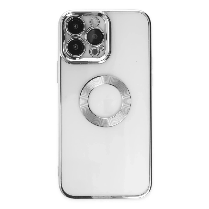 BFS  iPhone 14 Pro Kılıf Slot Silikon - Gümüş