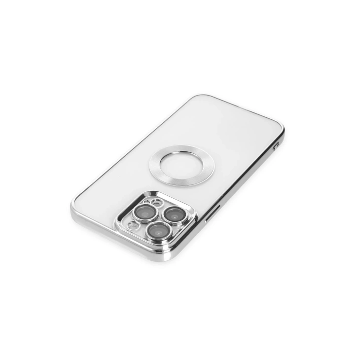 BFS  iPhone 14 Pro Kılıf Slot Silikon - Gümüş
