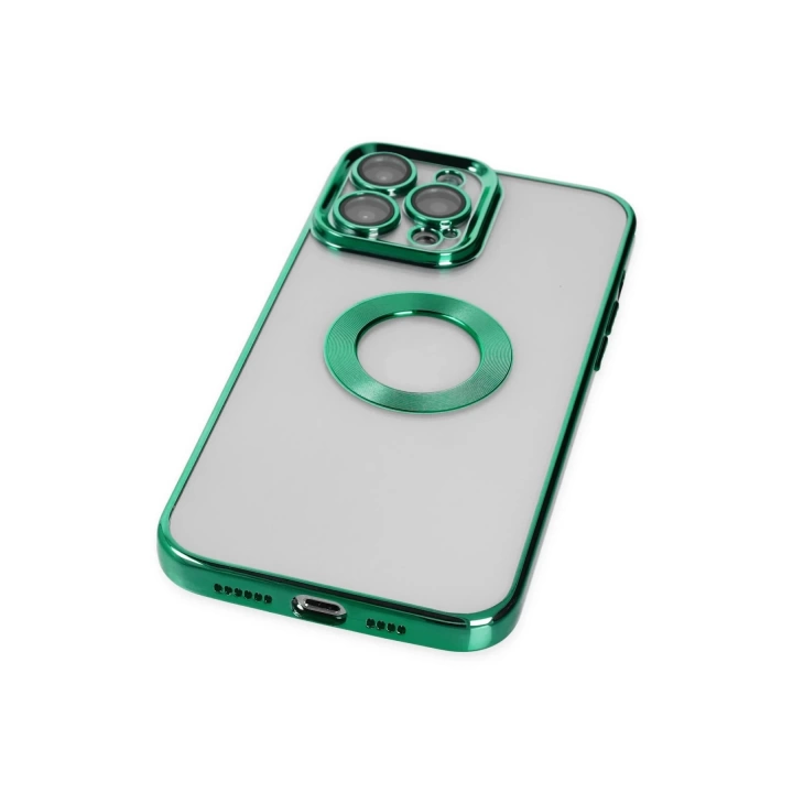 BFS  iPhone 14 Pro Kılıf Slot Silikon - Köknar Yeşili
