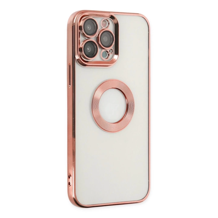 BFS  iPhone 14 Pro Kılıf Slot Silikon - Rose Gold