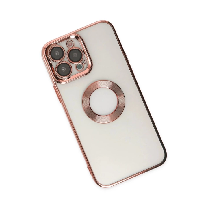 BFS  iPhone 14 Pro Kılıf Slot Silikon - Rose Gold