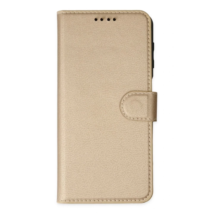 BFS  iPhone 14 Pro Kılıf Trend S Plus Kapaklı Kılıf - Gold