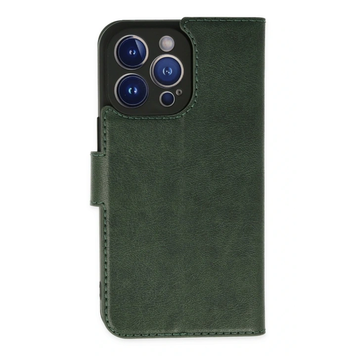 BFS  iPhone 14 Pro Kılıf Trend S Plus Kapaklı Kılıf - Yeşil