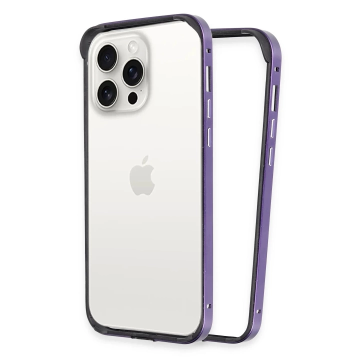 BFS  iPhone 14 Pro Land Bumper Koruma Kapak - Derin Mor