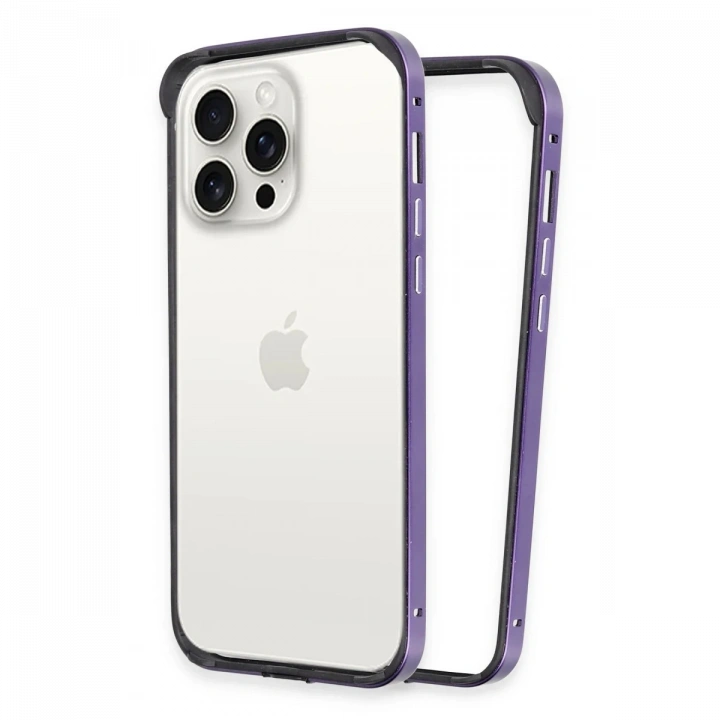 BFS  iPhone 14 Pro Land Bumper Koruma Kapak - Derin Mor