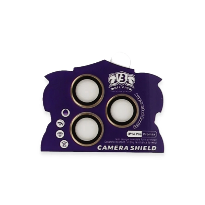 BFS iPhone 14 Pro Max Bilvis Titan Kamera Lens - Gold