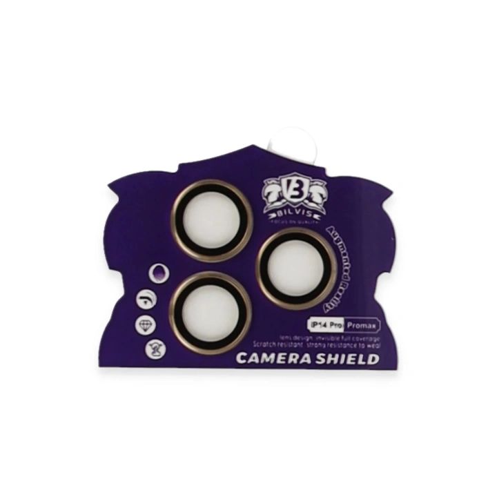 BFS iPhone 14 Pro Max Bilvis Titan Kamera Lens - Gold