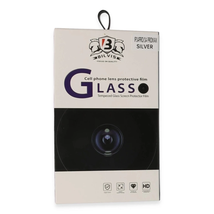 BFS iPhone 14 Pro Max Bilvis Titan Kamera Lens - Gümüş