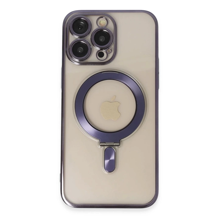 BFS  iPhone 14 Pro Max Era Magsafe Standlı Kapak - Derin Mor