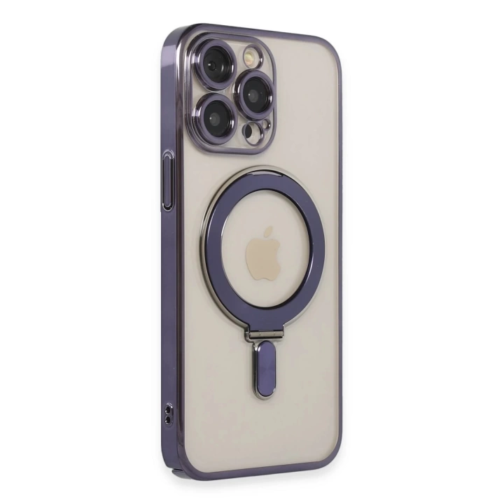 BFS  iPhone 14 Pro Max Era Magsafe Standlı Kapak - Derin Mor