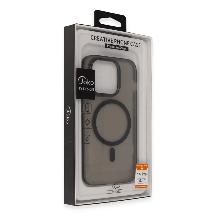BFS  iPhone 14 Pro Max Frost Standlı Magsafe Kapak - Siyah
